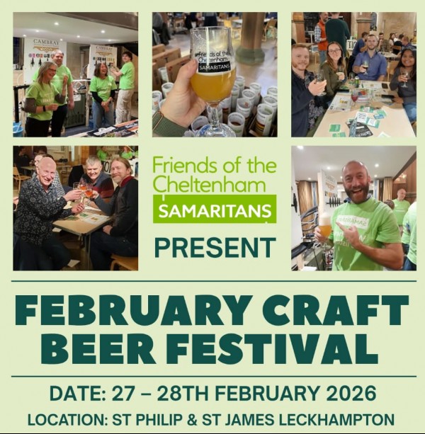 Friends of Cheltenham Samaritans February Beer Festival comp